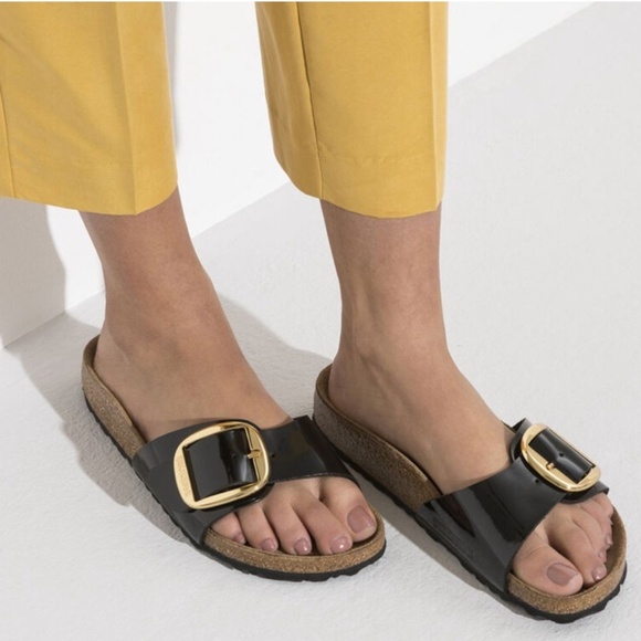 Birkenstock Madrid Big Buckle black sandals - Picture 1 of 7